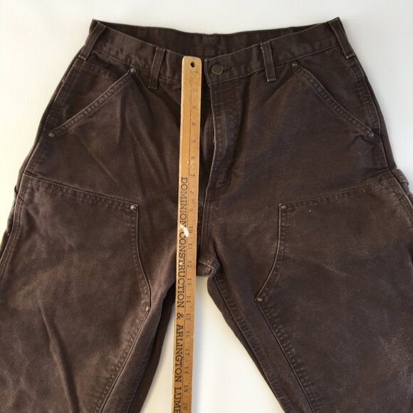 Carhartt B136 DK8 Duck Double-Front Dungarees 33X30 - Picture 8 of 9